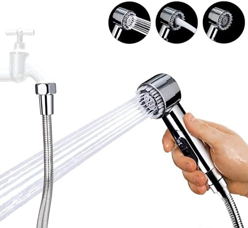 3 Mode Dog Shower Attachment with Long Hose & Outdoor Adapter by V-Frankness