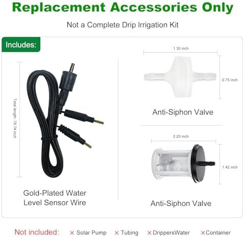 Solar Drip Irrigation Replacement Kit, Valve, Sensor Wire & Filter - Image 2