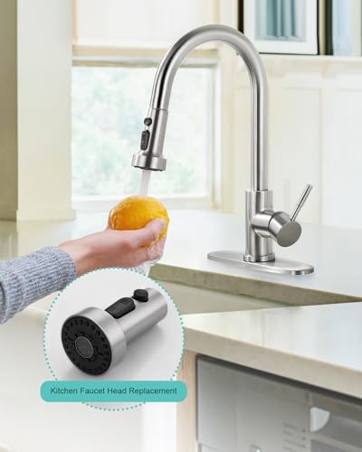 ARCORA Pull Down Kitchen Faucet Head Replacement with 13 Adapters, 3 Modes - Image 2