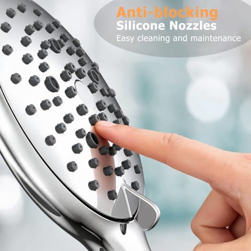 FEELSO Shower Head with Handheld, High Pressure Hand Held Shower Head - Image 3