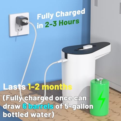 Rechargeable Water Pump for 2/3/5 Gallon Jug with Protective Spout Cover - Image 6