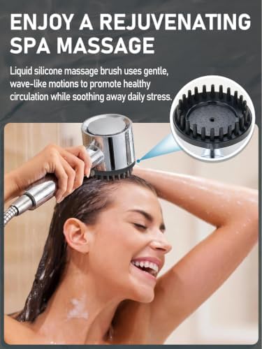 Cobbe Filtered Shower Head with Handheld 5 Spray Mode Chrome（2.5 GPM） - Image 7
