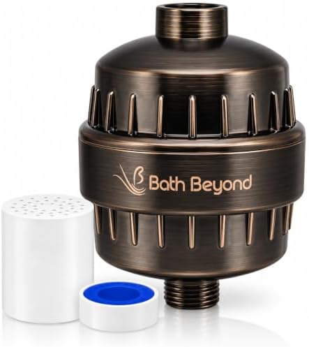 Shower Filter Vitamin C 15 Stage High Output Water Filter With cartridge for Hard Water - Shower Head Filter Removes Chlorine Fluoride and Improves The Condition of Your Skin, Hair by HighQualityYouCanTrust
