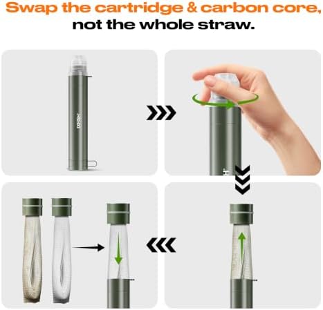 Outdoor Water Filter Straw (Straw + Water Bag) - Image 3
