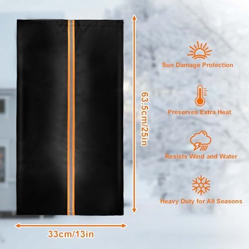 Outdoor Faucet Cover for RV Park & Yard Hydrant 25"x13" Waterproof Extended Spigot Insulated Water Faucet Cover Large Freeze and Heat Protector for Winter Outside Garden Lawn Backflow Sprinkler System - Image 2