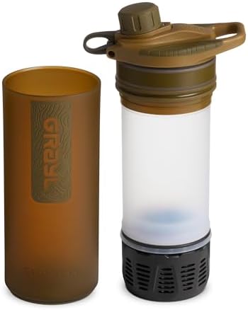 GRAYL GeoPress 24 oz Water Purifier & Water Filter Bottle, Coyote Brown - Image 2