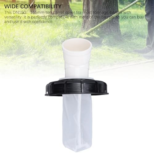 Zerodis Ton Cover, 165mm IBC Lid Filter Cover Reusable Rain Screen Filter with Extension Tube High Efficient Filtration Ton for Container Rainwater (02) - Image 6