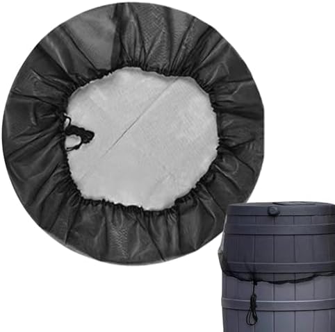 Rain Barrel Cover with Drawstring Reusable Bucket Netting by Unknown