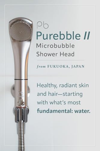 Purebble II Japanese Microbubble Shower Head | Made in Japan | Deep Cleansing, Water-Saving, High-Pressure Spa Experience | Eco-Friendly, Easy Installation (Titanium Black) - Image 2