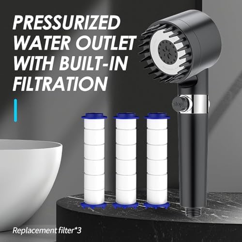 Drivse Showerhead, Drivse Filtered Shower Head With Handheld, High Pressure Handheld Hydrojet Nozzle Kit with Water Filter, Fits for Men, Women, Children and Pets. (Showerhead) - Image 4