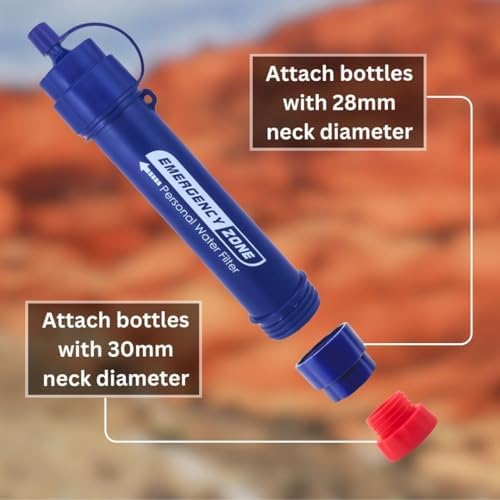 [2 Pack] Portable Water Filter Straw - Reliable Survival Gear for Clean Water, Emergency Survival Purifier | for Hiking, Travel, Camping Gear, and Outdoor Adventures - Image 5