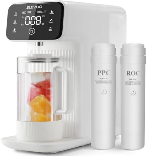 Slevoo Countertop RO Water Filter System with Remineralization, TDS Display by ElevateEverydayLiving