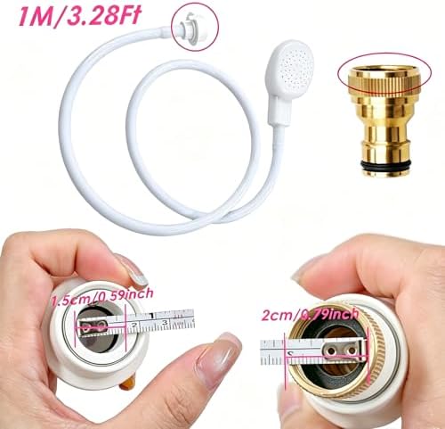 3.28Ft Quick-Connect Sink Spray Rubber Hose,Sink Hose Attachment for Faucet - Image 3