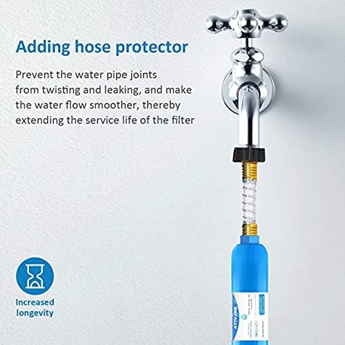BELVITA RV Inline Water Filter with 90 Degree Elbow and Flexible Hose - Image 5