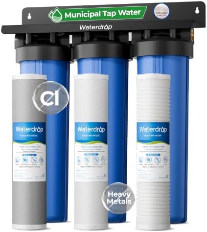 Waterdrop WHF3T-PG 3-Stage Whole House Water Filter System, 5 Micron by Waterdrop