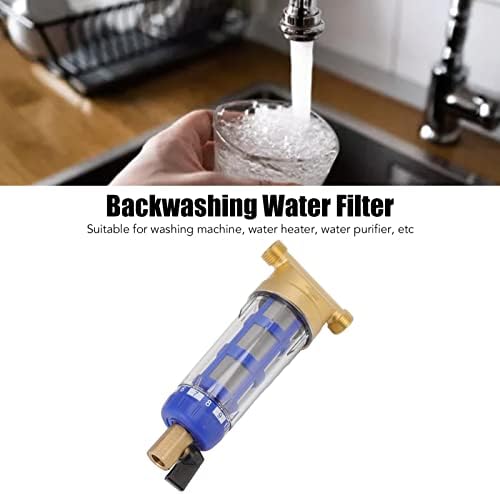 Cyclonic Sedimentation Water Filter Backwashing Pure Copper Whole House Water Filter with 40 60um High Accuracy Filtration for Washer Water Heater 21.6oz - Image 3