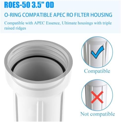Water Systems Replacement ORing for ROES-50 3.5" OD Reverse Osmosis Water Filter Housings, O-Ring 3 pcs - Image 4