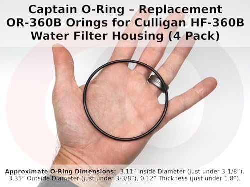 Captain O-Ring – Replacement OR-360B Orings for Culligan HF-360B Water Filter Housing (4 Pack) - Image 3