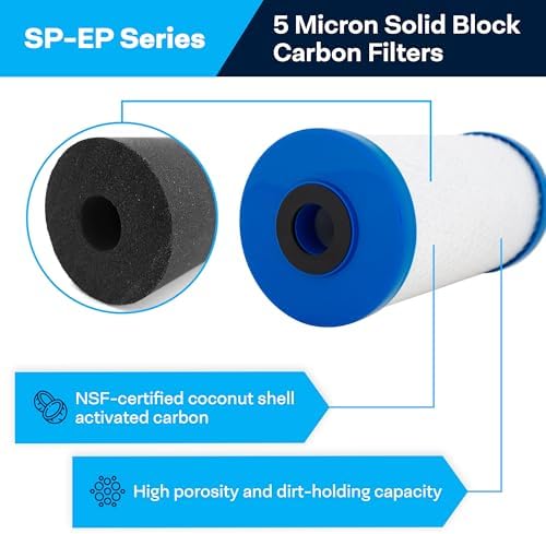 SpiroPure SP-EP-BB 10x4.5 Carbon Block Water Filter EP-BB CB-45-1005 6 Pack - Image 2