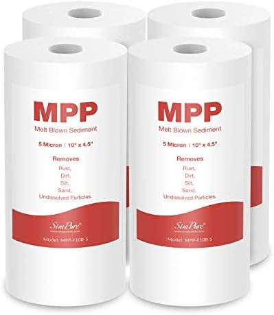 SimPure 5 Micron 10" x 4.5" Whole House Sediment Water Filter Cartridge by SimPure_Water