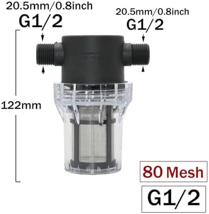1Pcs IBC Tank Tap Adapter Filter 1/2 3/4 1inch Male Female Threads Water Screen S60 Thread Nipple 1000L Rain Barrel Fitting(4) - Image 2