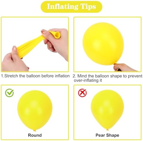 APLANET 150pcs Yellow Balloons Different Sizes 18 12 10 5 Inch Latex Balloon for Wedding Baby Shower Masquerade Party Graduation Anniversary, Arch Kit Decoration - Image 4