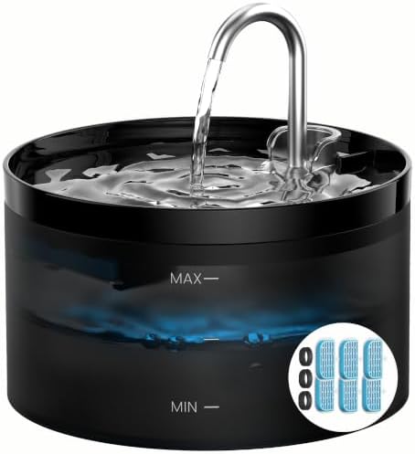 Cat Water Fountain Pet Fountain: 67oz/2L Cat Water Dispenser by GIOTOHUNPetLife