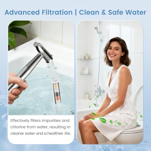 Bidet Water Filter for PWERAN Handheld Bidet Sprayer, 2 Pack Bidet Filter Replacement for Soften Hard Water,Remove Chlorine and Harmful Substances - Image 3