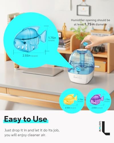 Leemone Humidifier Cleaning Fish for Humidifiers & Fish Tanks, 6 Pack - Image 2