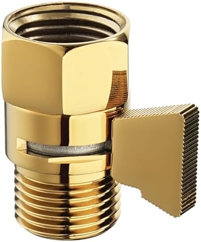 Angle Simple Shower Flow Control Valve, Water Shut Off Valve, Titanium Gold by AngleSimple