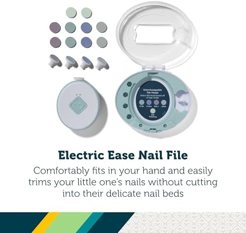 Safety 1st Baby’s 1st Spa Day Kit, Electric Ease Nail File, Soft Bath Mitt, Toddler Toothbrush, Hairbrush & Comb, Baby Grooming Set - Image 3