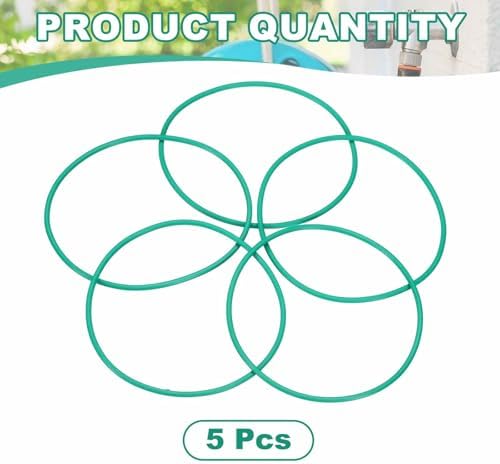 HARFINGTON 5 Pcs Fluorine Rubber O-Rings 87mm OD 82.2mm ID 2.4mm Width Round Sealing O Ring Seal Gasket for Industrial Engines Plumbing Faucet Hose Automotive - Image 3