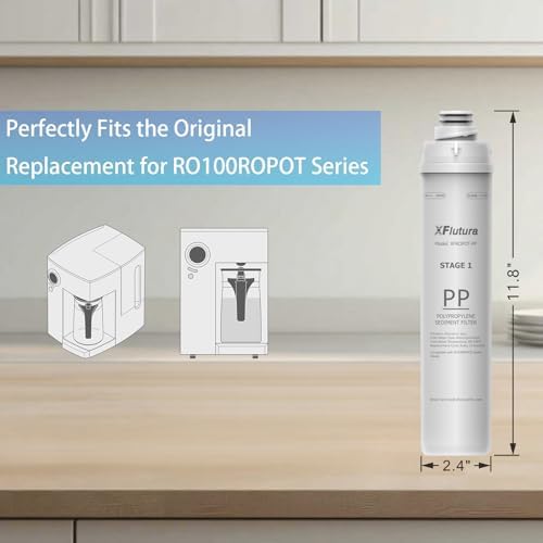 RO100ROPOT Series PP Fliter Replacement Cartridge Compatible with Bluevua RO100ROPOT, RO100ROPOTUV Series Water Filter, 1-Year Replacement Cartridge, 1st Stage (1 Pack) - Image 2