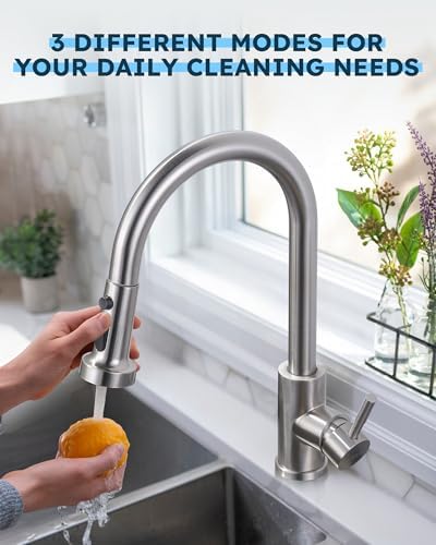 ARCORA Stainless Steel Kitchen Faucet Head with 13 Adapters, 3 Modes - Image 7