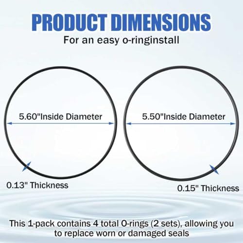 Whole House Water Filter O Ring Replacement Seals & Gaskets - 2PCS - Image 3