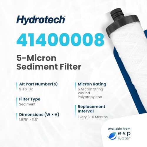 Hydrotech Sediment RO Filter Cartridge 41400008, 5 Micron - Image 3