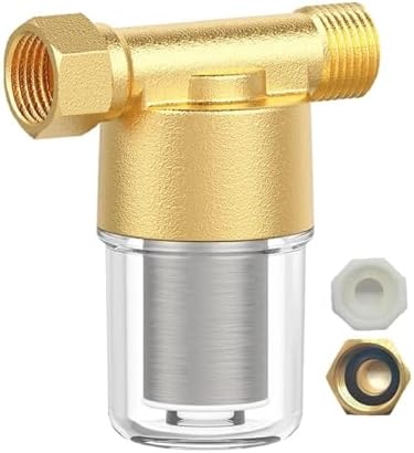 Brass Sediment Water Heater Filter Standard 1/2" Thread Connection for Washing Machines - Image 3