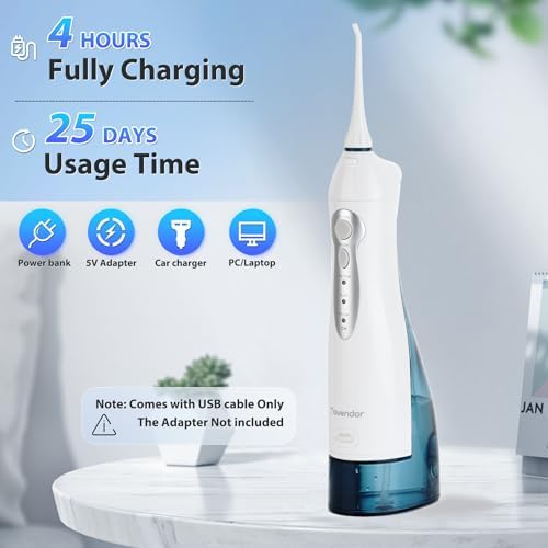TOVENDOR Electric Water Flosser, Cordless Dental Oral Irrigator for Teeth - Image 2