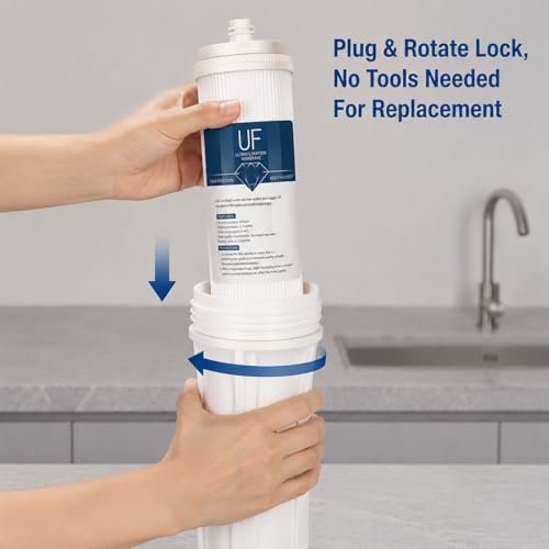 2 Pack 2.8 X 10 Inch Socket Style UF Hollow Fiber Ultrafiltration Membrane Filter, 0.01 Micron Universal Replacement for Whole House Water Systems - Image 6
