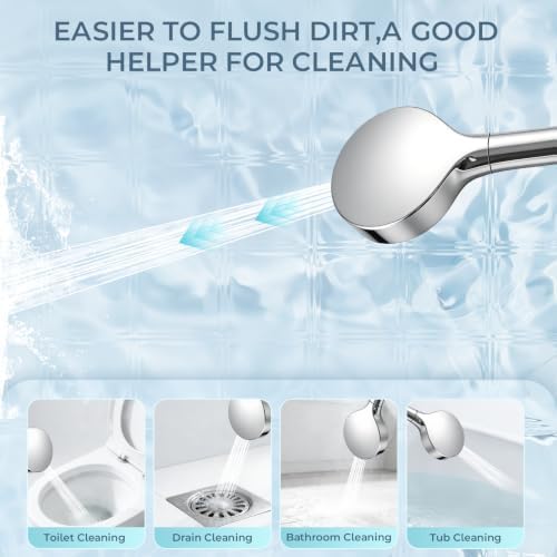 High Pressure Filtered Shower Head with Handheld 7 Spray - Image 3