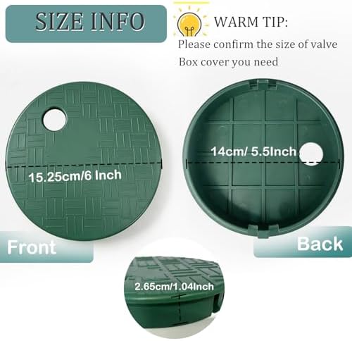 Ground Valve Box Cover Lid ID 5.5" OD 6" for Protecting Sprinkler Valves - Image 4