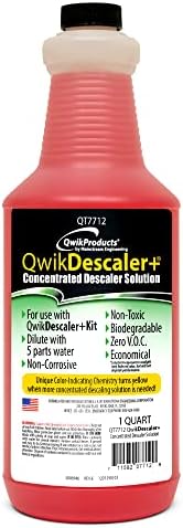 QwikDescaler+ Concentrated Tankless Water Heater Descaler Solution (1 Qt) by QwikProducts