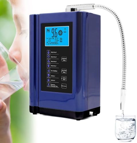 Acidic Water Ionizer,Alkaline Water Machine for Home & Office, Ionized Drinking Water Purifier ph 3.5-10.5 Hydrogen Water/Water Purifier Filter/Ionized Water/Antioxidant Water(Blue) by Unknown