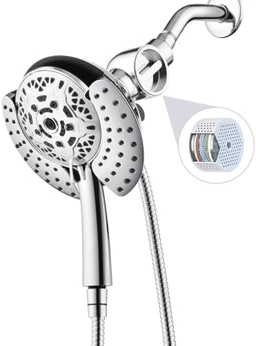 INAVAMZ 2 in 1 Shower Head with Handheld Combo High Pressure Chrome 2.5 GPM by INAVAMZ