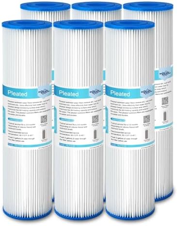 Membrane Solutions 50 Micron 10"x2.5" Pleated Sediment Water Filter by MembraneSolutions