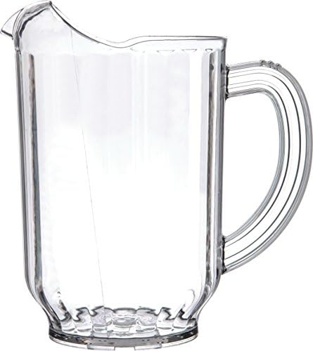 Carlisle FoodService Products 554607 Restaurant-Style SAN Plastic Pitcher, 60 oz., Clear (Pack of 6) - Image 3