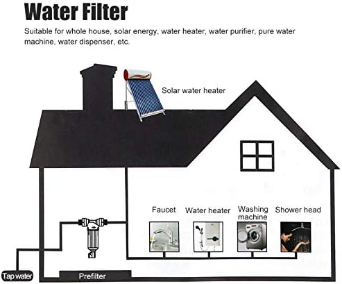 50 Micron Spin Down Sediment Water Filter, G1 MNPT Pre Filter for Whole - Image 6