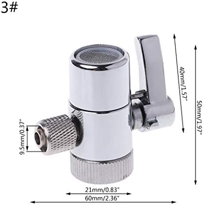 Water Filter Faucet Diverter for Ro System 1/4" 2.5/8" Tube Connector Water Filter Faucet Replacement - Image 3