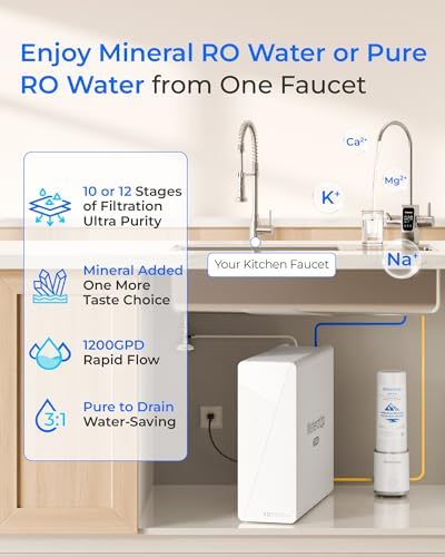 Waterdrop X12-Plus Dual Flow RO Water Filter System, Alkaline Mineral pH+ - Image 2