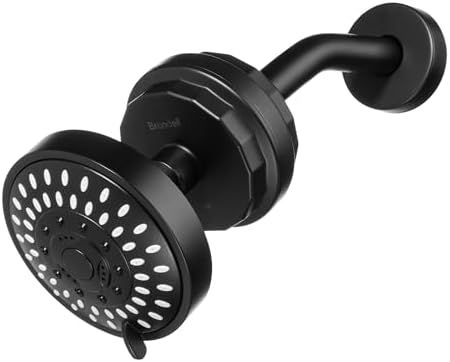 Brondell Shower Filter VivaSpring, Compact Matte Black – High Output, 100% High-Purity KDF Filtration, With FF-30 Filter Cartridge, Filtered Shower Water for Healthier Skin & Hair - Image 2